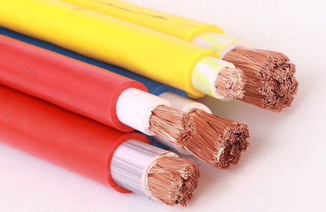 Fixed laying of PVC insulated flexible wires